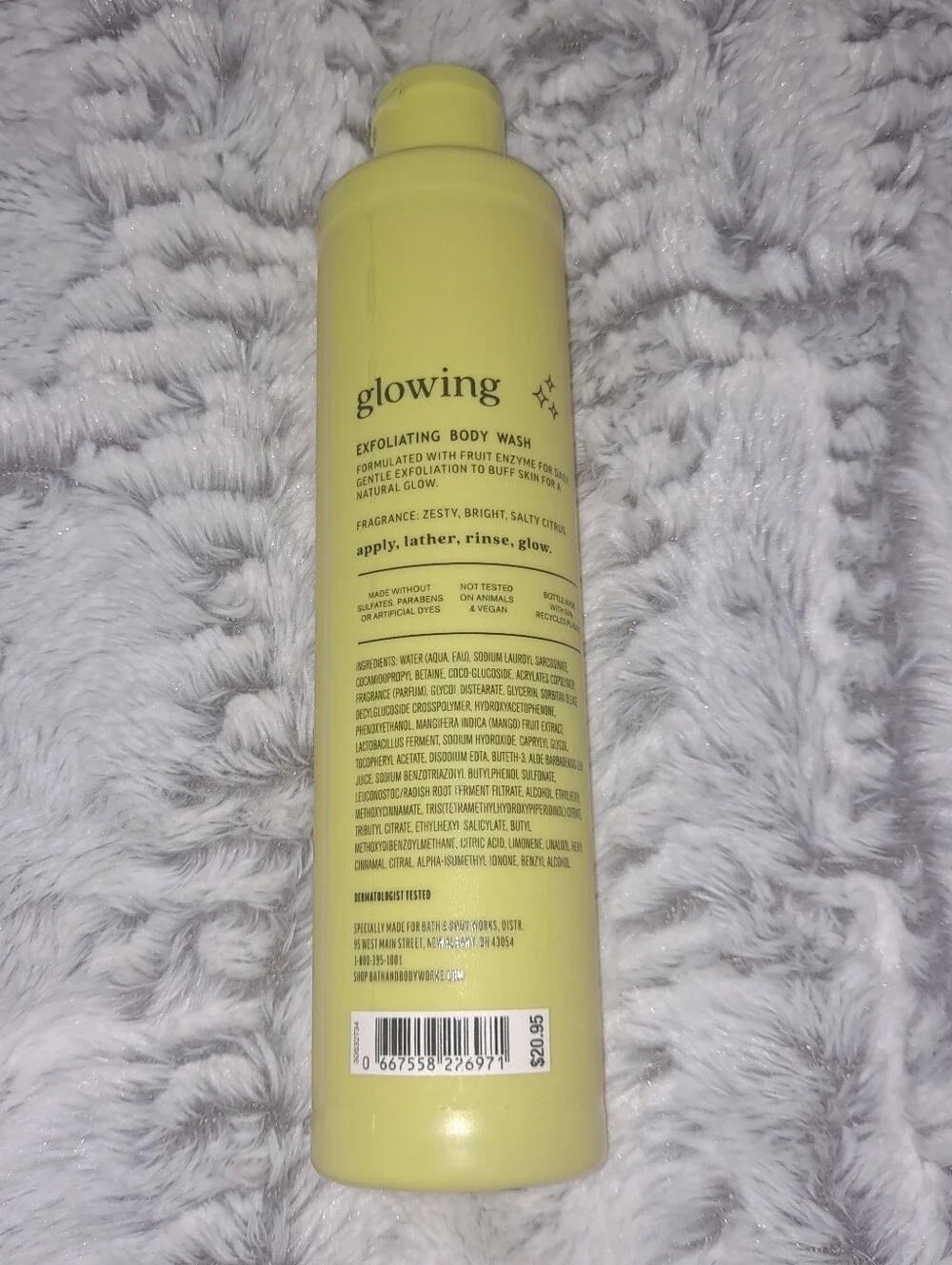 Bath And Body Works Glowing Fruit Enzyme Exfoliating Body Wash New